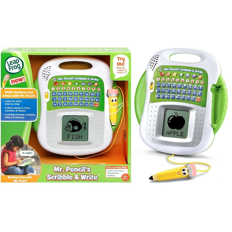 Buy LeapFrog Green Mr Pencil Scribble and Write Ages 3+ Toy Preschool ...