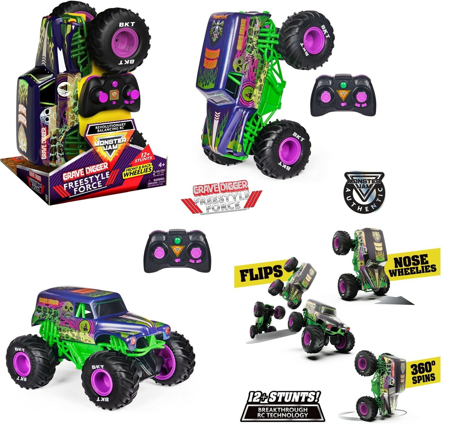 Monster jam official grave digger remote control sale truck