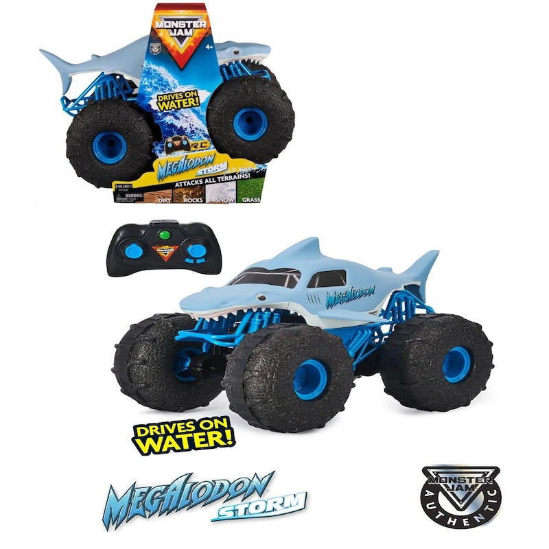 Buy Monster Jam Official Megalodon Remote Control Truck 1:15 RC Car Fun