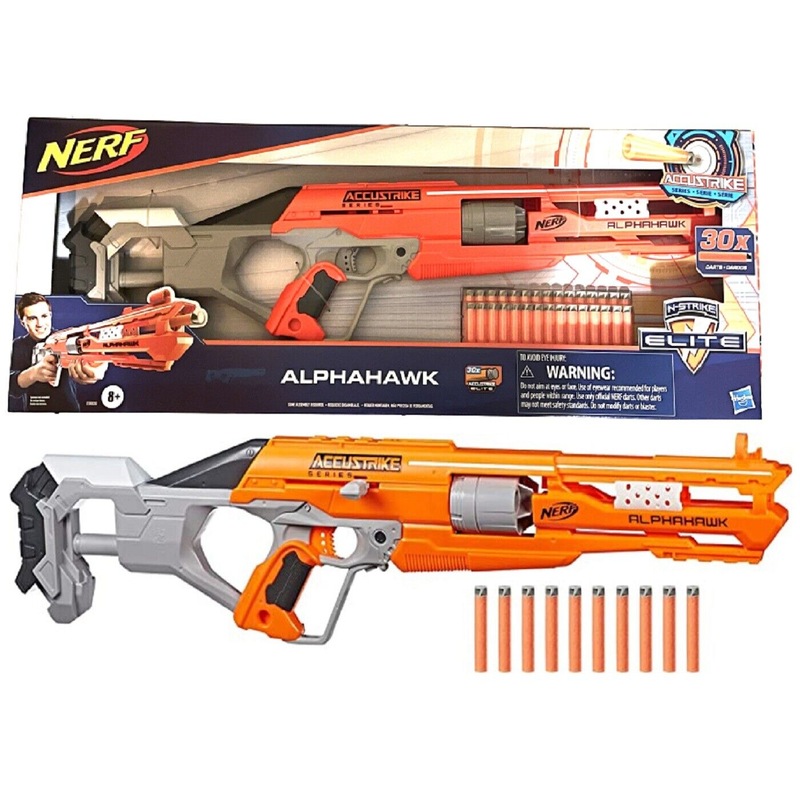 Buy NERF Elite Accustrike Alphahawk inc 30 official Darts Ages 8+ New ...