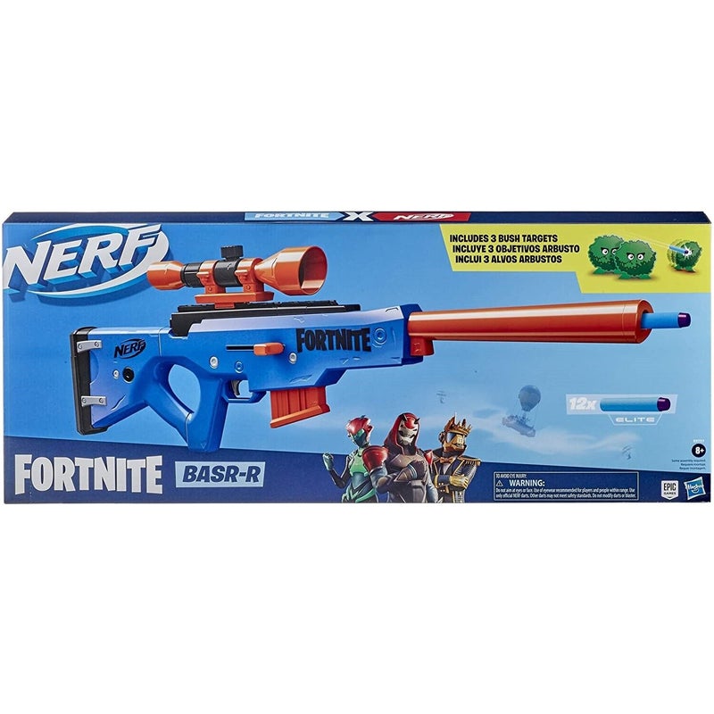 Buy NERF Fortnite BASR R Bolt Action Blaster Ages 8+ Toy Gun Fire Play  Fight Game - MyDeal