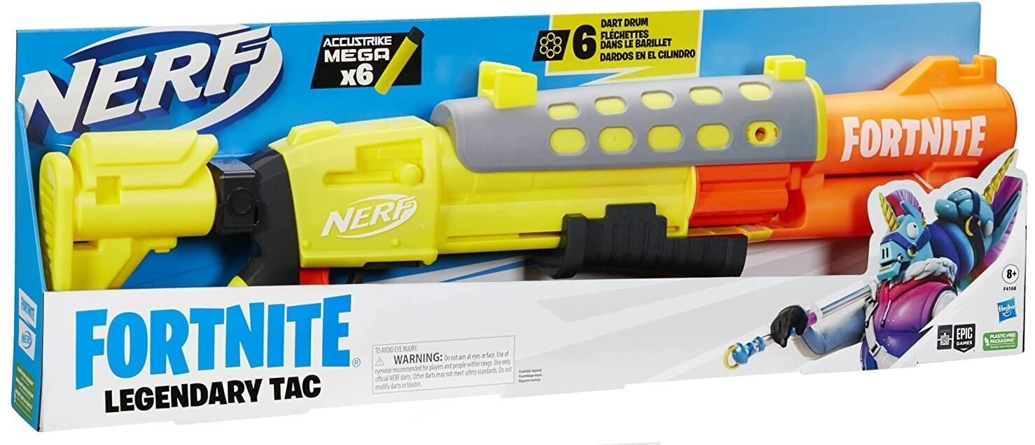 Buy NERF Fortnite Legendary TAC Blaster Nerf Gun With 6 Darts Ages