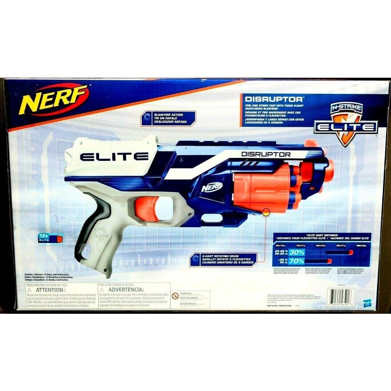 Nerf N-Strike Elite Disruptor Blaster with 6 Nerf Elite Darts