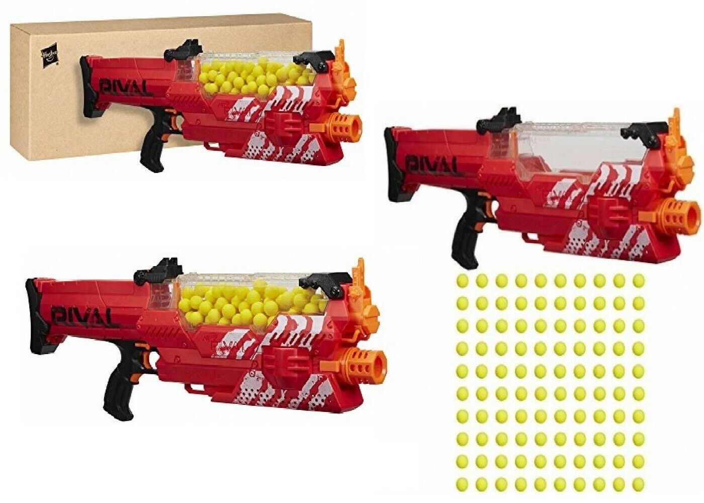 Buy Nerf Rival Nemesis Red MXVII-10K Blaster Ages 14+ Toy Gun Play Fire ...
