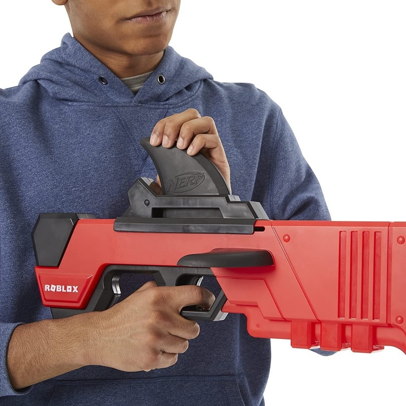  NERF Roblox MM2: Shark Seeker Dart Blaster, Shark-Fin