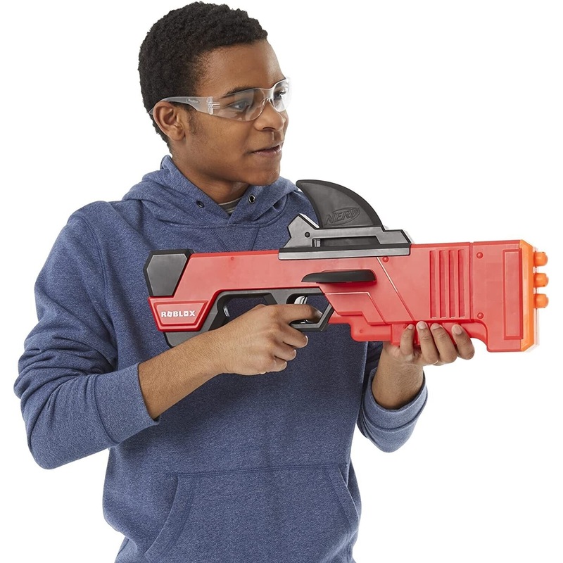 Nerf Roblox MM2: Shark Seeker Dart Blaster, Includes 3 Nerf Mega Darts 