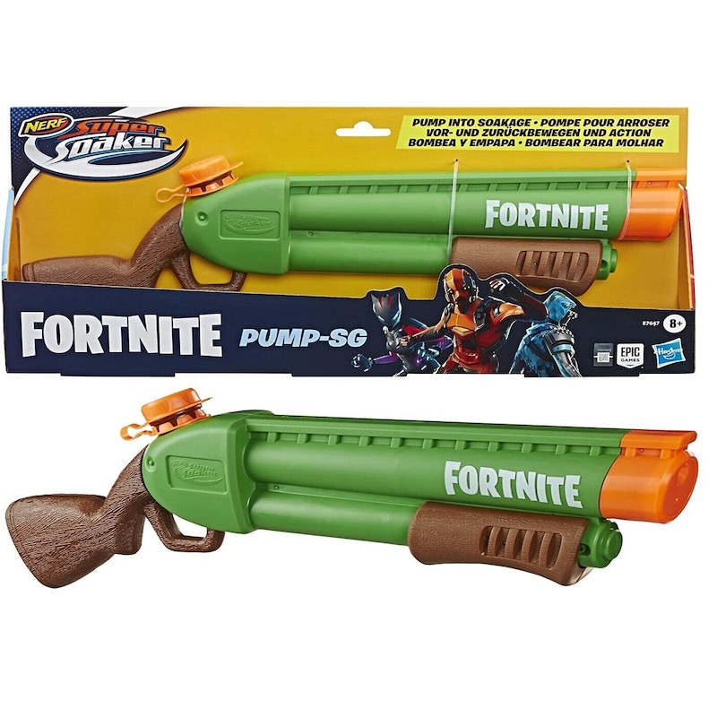 Buy Nerf Super Soaker Fortnite Pump-SG Water Blaster Ages 8+ Toy Gun ...