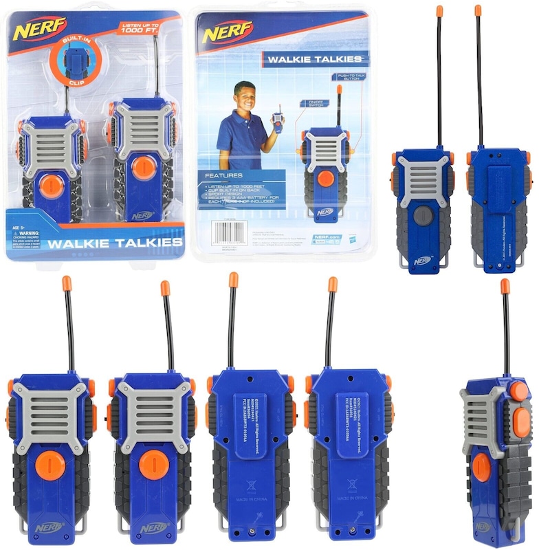 Buy Nerf Walkie Talkie Set Powerful 1000ft Range Rugged Design Battery 