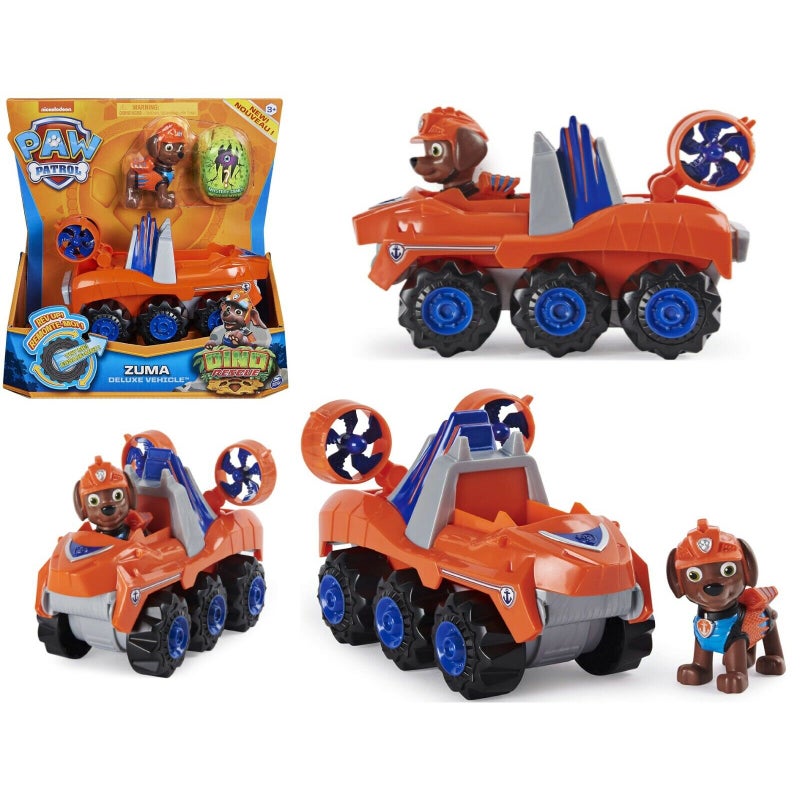 Buy Paw Patrol Ages 3+ Toy Car Dino Rescue-ZUMA Deluxe vehicle - Car Race  Play T Rex - MyDeal