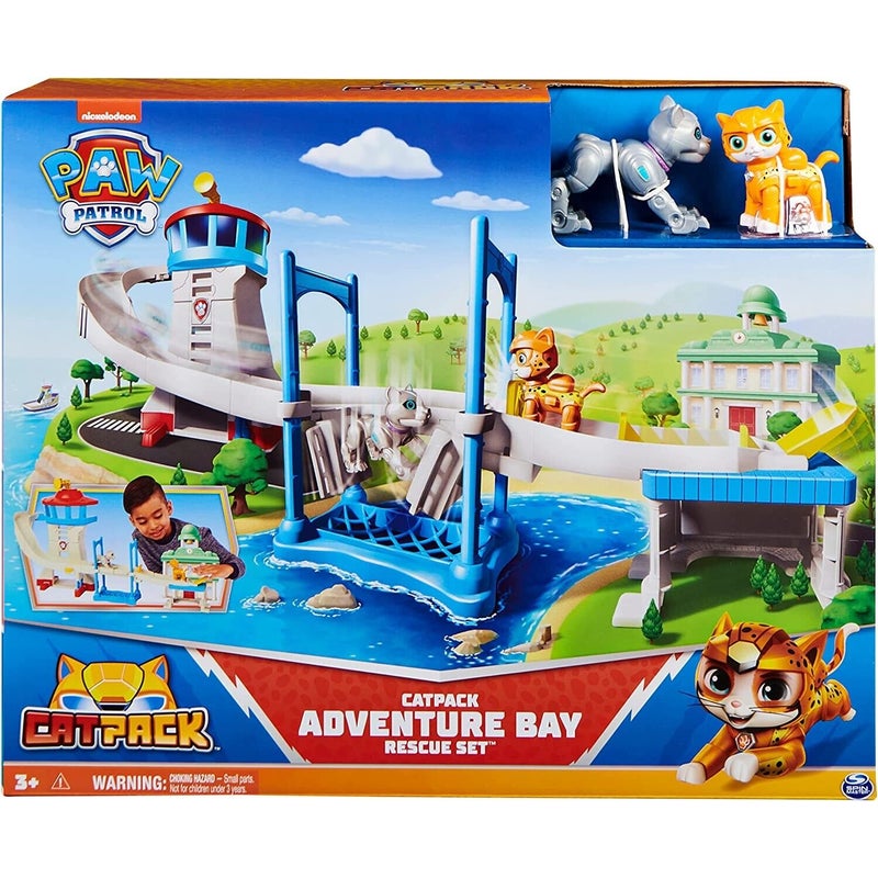 Buy Paw Patrol Cat Pack Adventure Bay Playset with Lookout Tower and 2  Figures Play - MyDeal