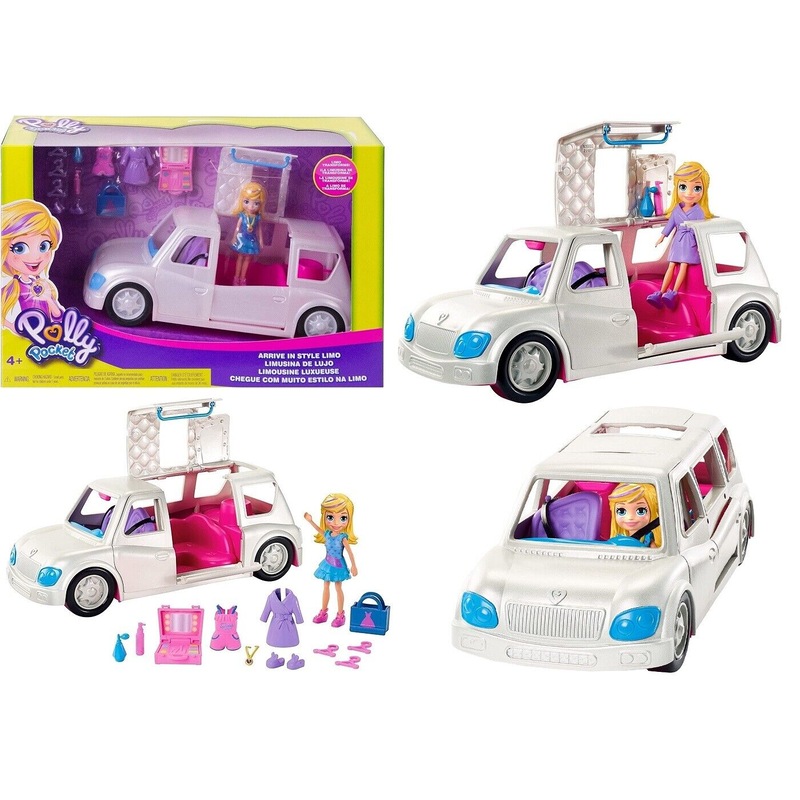 Buy Polly Pocket Arrive in Style Limo Car with 3-inch Polly Doll Ages 4 ...