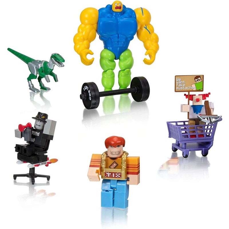 2020 Roblox Mega Noob Buff Figure Meme Toy Lifting Weights 5.5