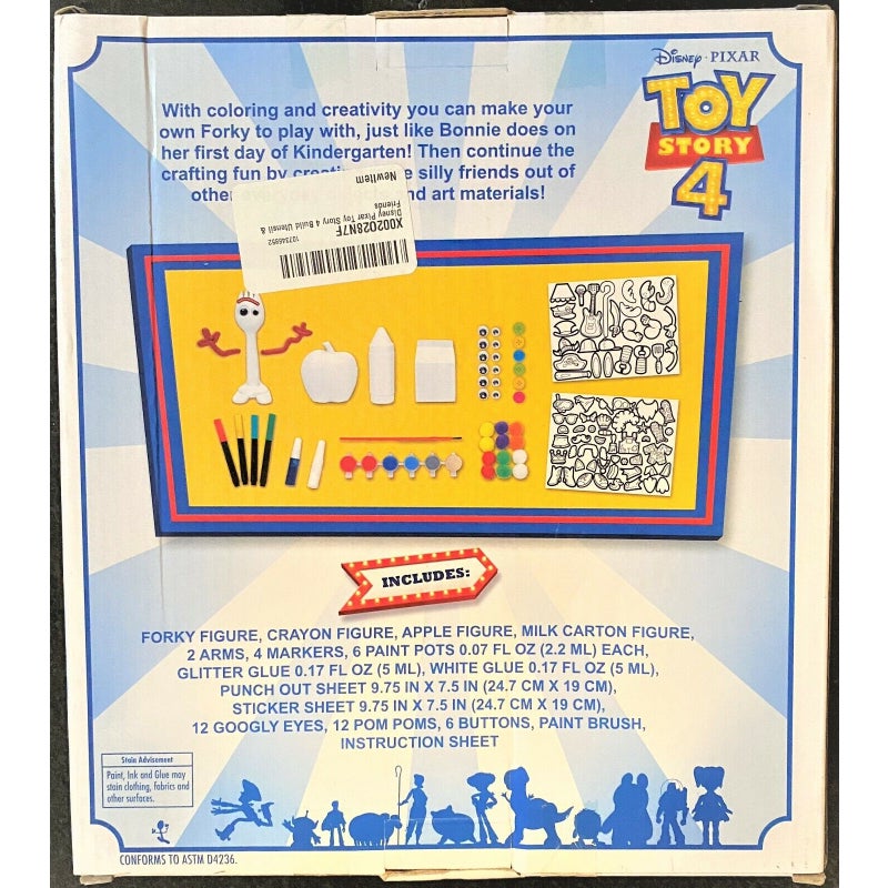 Toy Story 4 Craft Creativity Art Set: Make Your Own Forky and