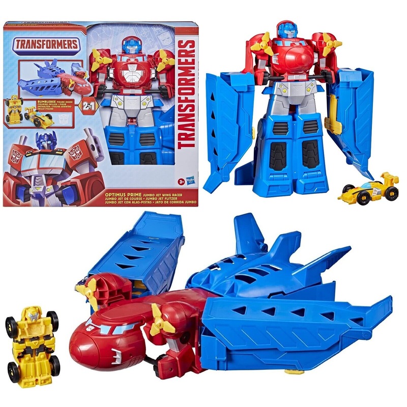 Buy Transformers Optimus Prime Jumbo Jet Wing Racer Bumblebee Plane Car ...