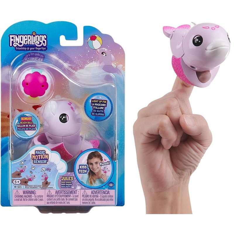 Buy WowWee Fingerlings Baby Lightup Dolphin Jules Pink Interactive