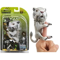 WowWee Fingerlings Untamed Tiger - Sabretooth Silvertooth - Interactive Toy Pet