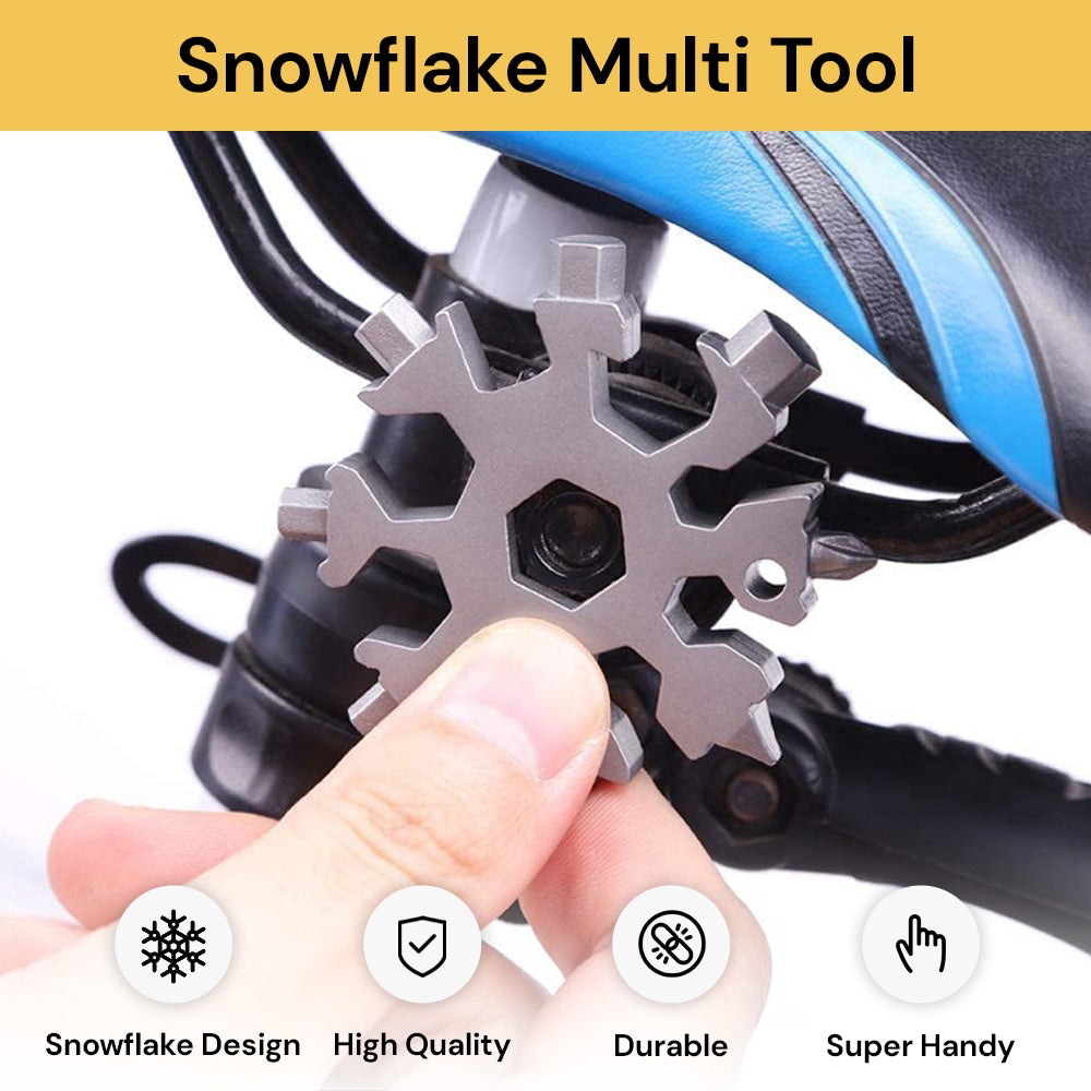 18 in 1 Snowflake Multi Tool  Portable Wrench