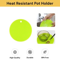 Multipurpose Silicone Heat Resistant Pot Holder Insulation Mat Kitchen Tool