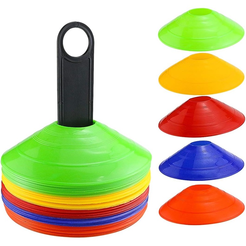 Buy EZONEDEAL 50 Pack Sports Training Discs Markers Cones Soccer Rugby