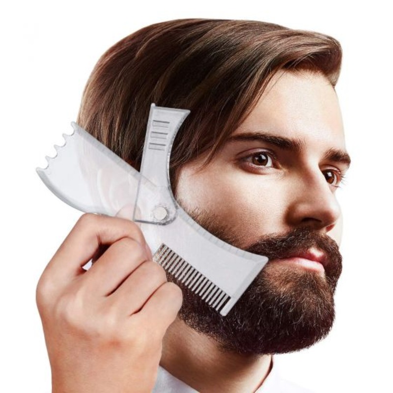 Buy EZONEDEAL Adjustable Styling Beard Shaper Perfect Comb Curve Step ...