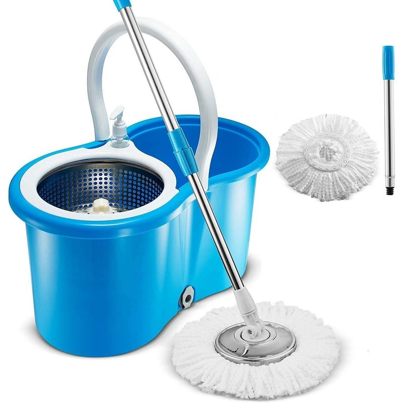 Buy EZONEDEAL Easy Wring Spin Mop & Bucket System - 360 Degree Spin Mop ...