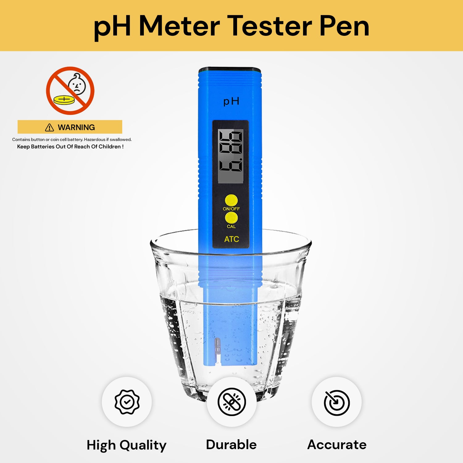 pH Meter Tester Pen EZONEDEAL Australia