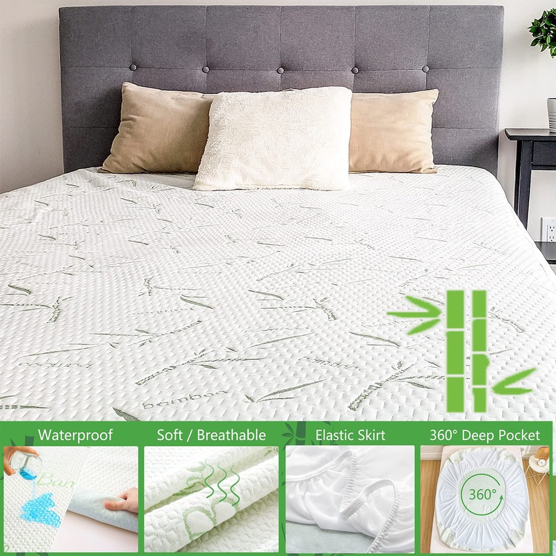 Buy 100 Waterproof Bamboo Mattress Protectors Bed Mattress Topper