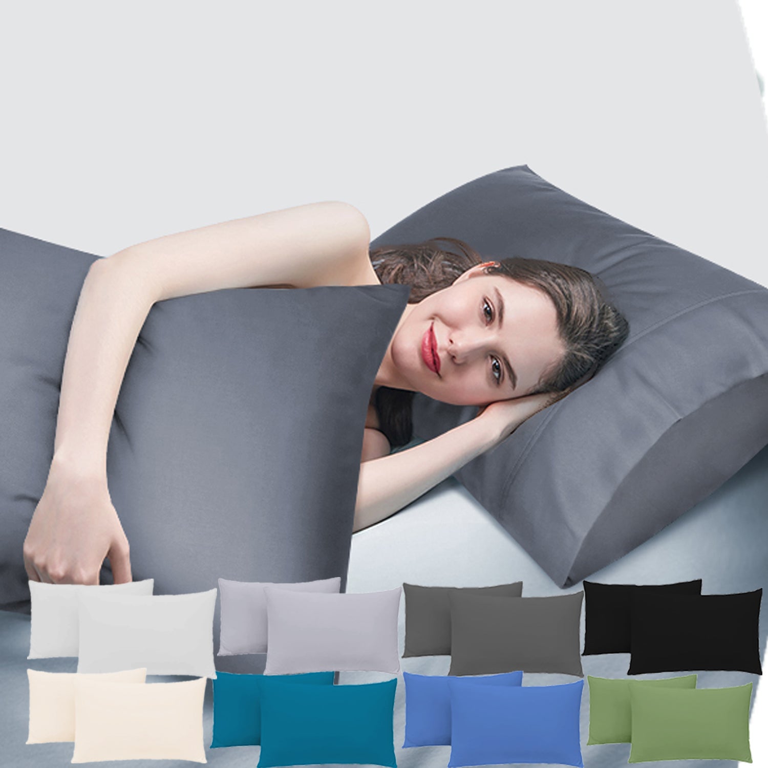 2000TC Pillow cases Standard/Queen/king/European/Body Size Pillowcase Pillow covers