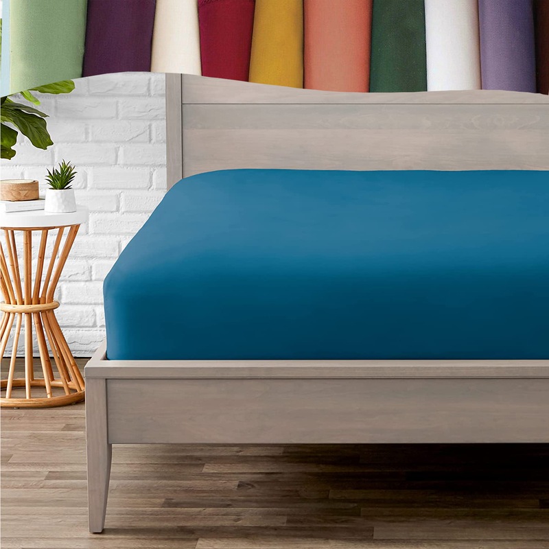 Buy 1Piece Microfiber Fitted Sheet Super Soft Deep Pocket King/Queen