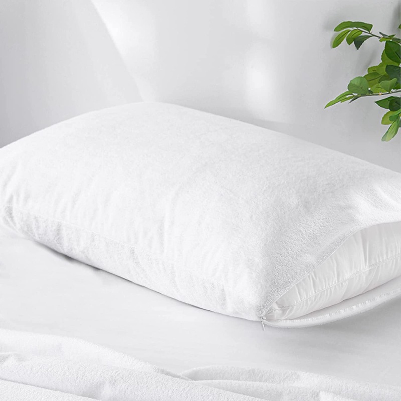 Buy 2/4/6 PACK Waterproof Cotton Terry Pillow Protector Soft Breathable