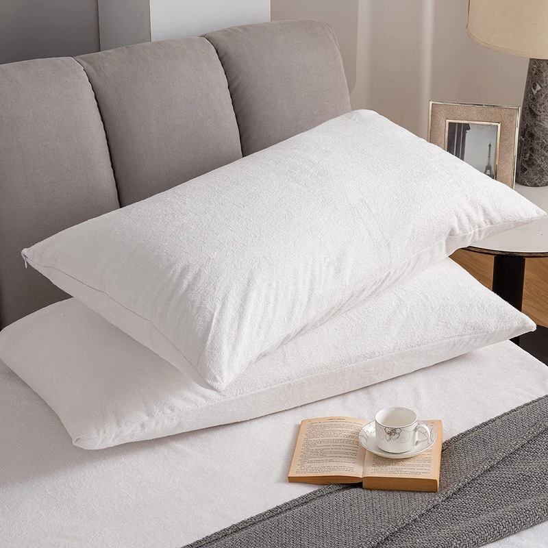 Buy 2/4/6 PACK Waterproof Cotton Terry Pillow Protector Soft Breathable
