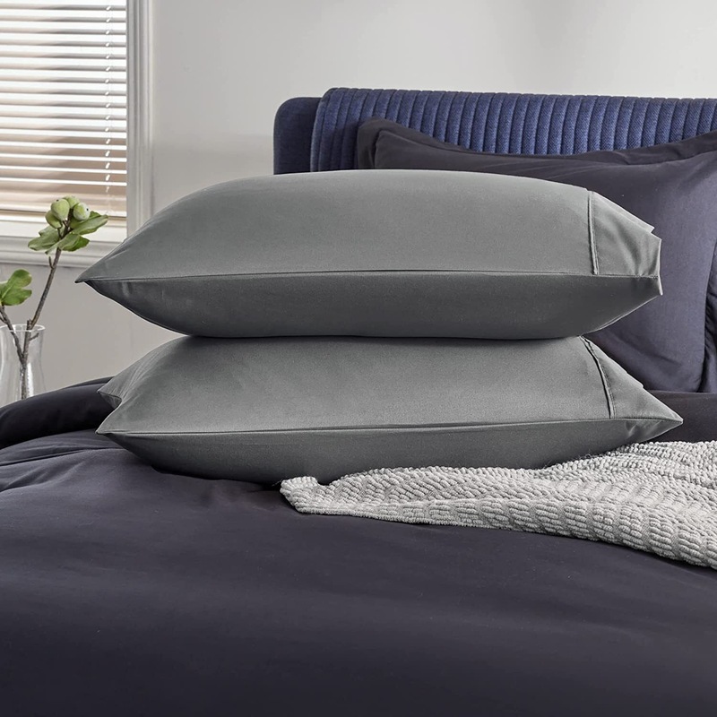 Buy 2PCS Smooth Satin Pillowcases Extra Soft Pillow Case Standard 48cm