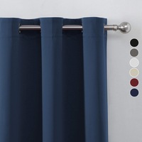 2X Blockout Curtains Blackout Window Curtain Draperies Pair Eyelet 3 Layers AUS