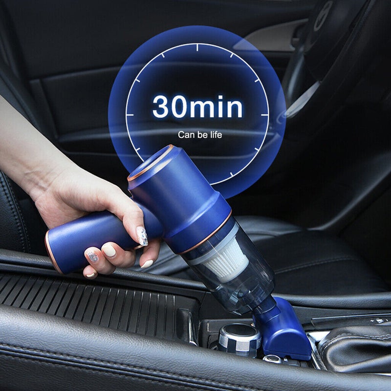 Doosl Handheld Vacuum Cleaner, 120W Cordless Portable duster Hand Vacuum  for Car, Home, Wet or Dry Use, Black 