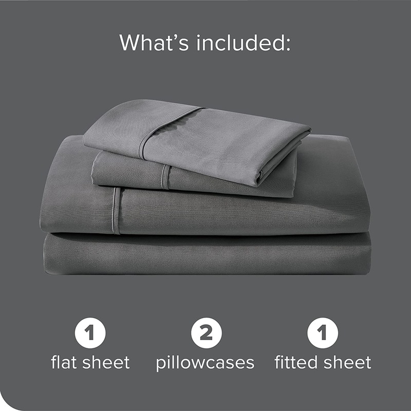 Buy Egyptian Cotton Flat Fitted Sheet Set 2000TC Bed Sheets King Single