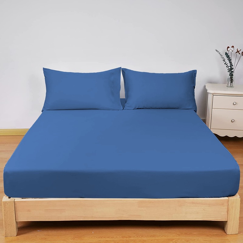 Buy 2000tc Ultra Soft Deep Fitted Sheetandpillowcases Singleking Singledoublequeenking Bed 9477