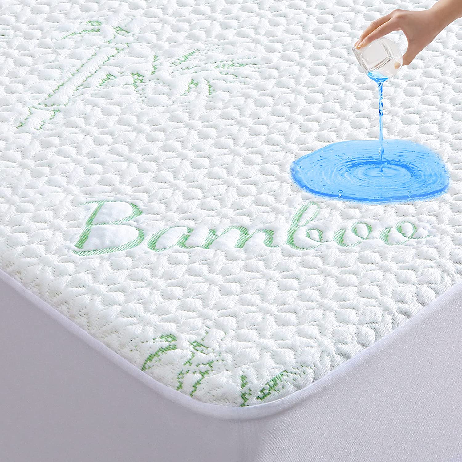 Buy Mattress Protector Bamboo Bed Mattress Waterproof Mattress Cover ...