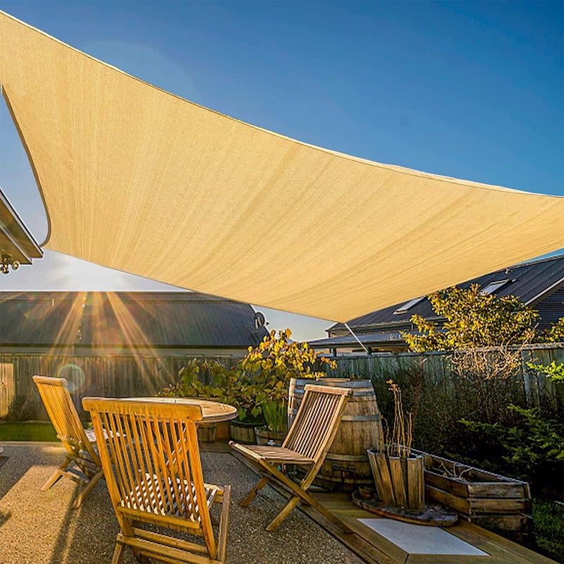 Buy Sun Shade Sail Cloth Shadecloth for Patios Sun UV Blocking Park Carport  Sand Canopy Extra Large Rectangle - MyDeal