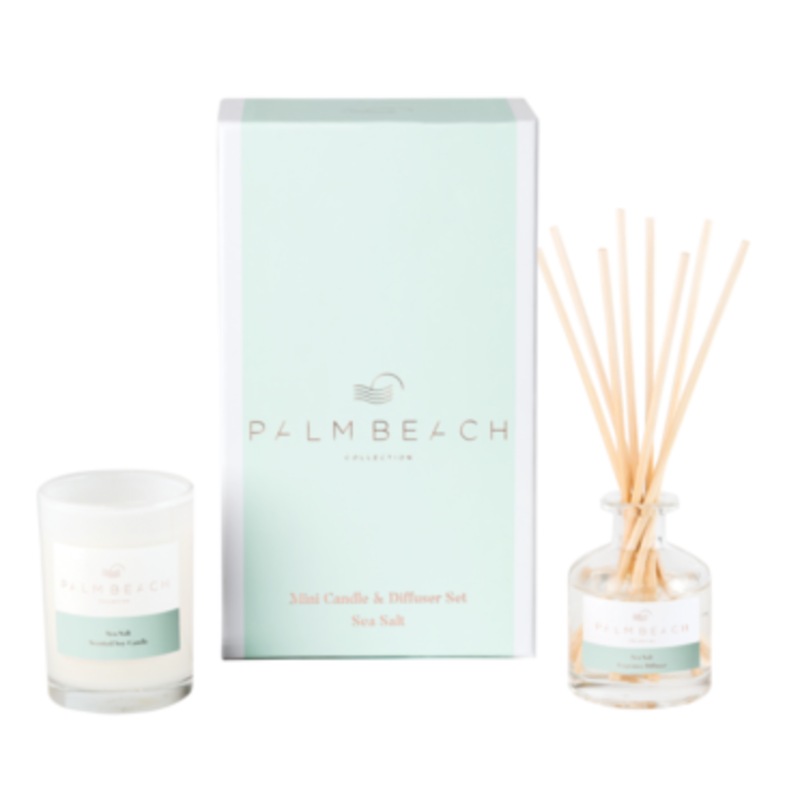 Buy Palm Beach Sea Salt Mini Candle & Diffuser Gift Pack MyDeal