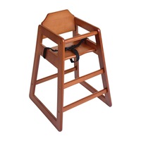 Bolero Wooden High Chair Dark Wood Finish PAS-DL901