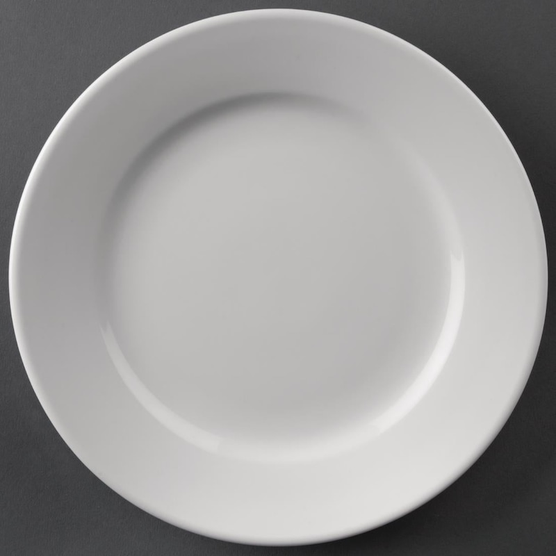 Buy Olympia Athena Wide Rimmed Plates 203mm (Box 12) PAS-CC207 - MyDeal