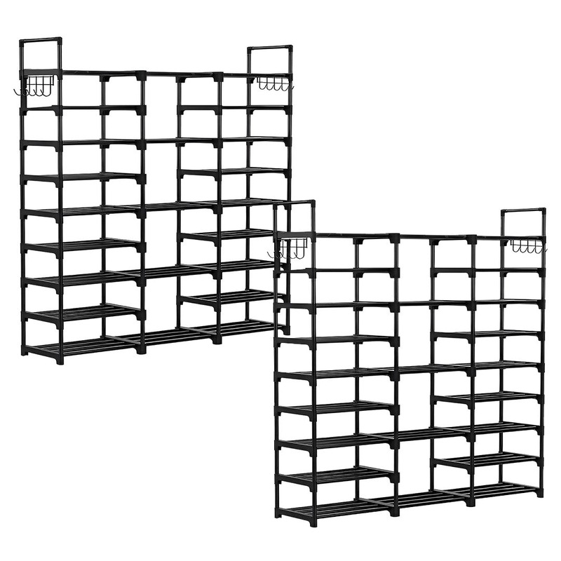 Buy SOGA 2X 21Shelf Tier Shoe Storage Shelf SpaceSaving Caddy Rack