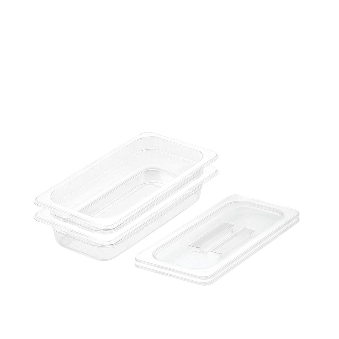 Buy SOGA 65mm Clear Gastronorm GN Pan 1/3 Food Tray Storage Bundle Of 2 ...