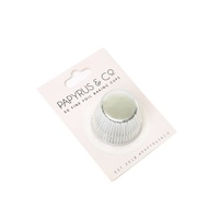 Foil Baking Cups Mini 50pk Silver