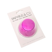 Foil Baking Cups Standard 50pk Hot Pink