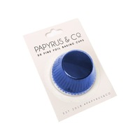 Foil Baking Cups Standard 50pk Navy