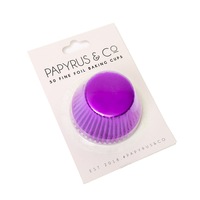 Foil Baking Cups Standard 50pk Purple