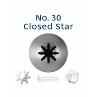 Piping Tip Stainless Steel Closed Star Standard No. 30
