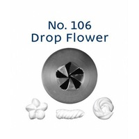 Piping Tip Stainless Steel Drop Flower Standard No. 106