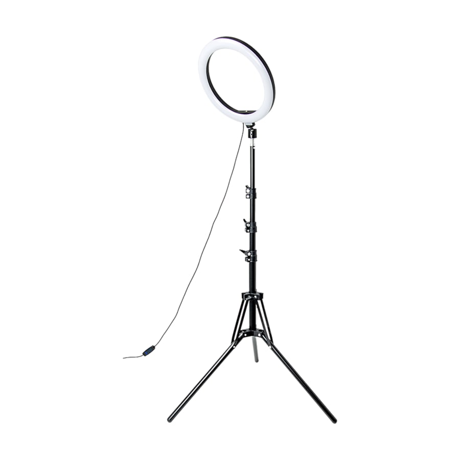 10" LED Selfie Ring Light with 1.6M Tripod Stand & Phone Holder - Adjustable Ring Light for Photo, Live Streaming, Makeup & Video Recording